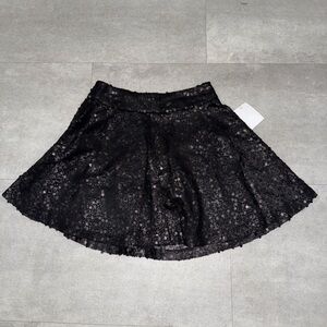 Charlotte Russe Black Sequin Skirt